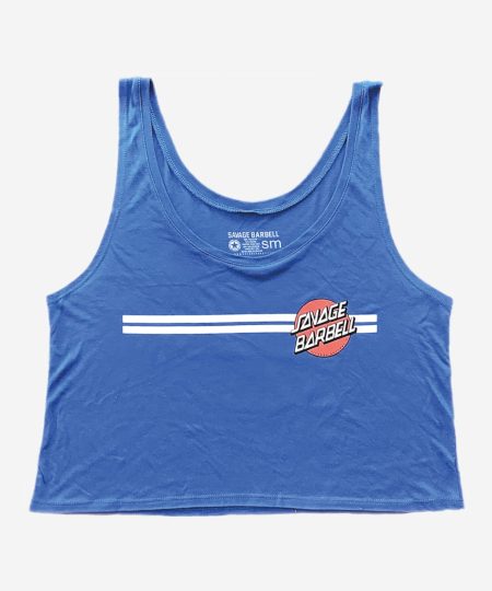 Savage Barbell Crop Top Royal Blue