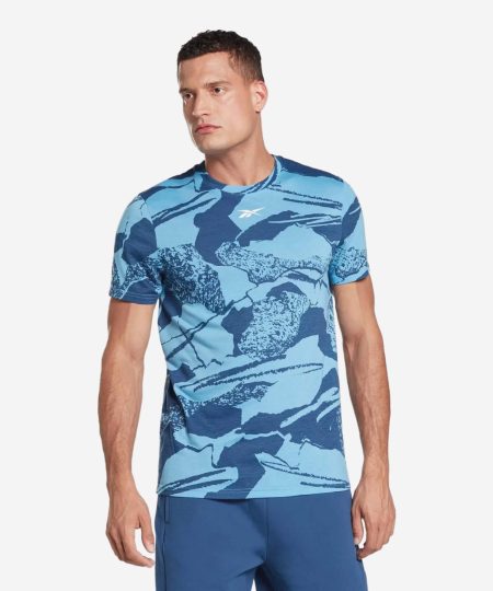 Reebok Workout Ready Allover Print T-Shirt