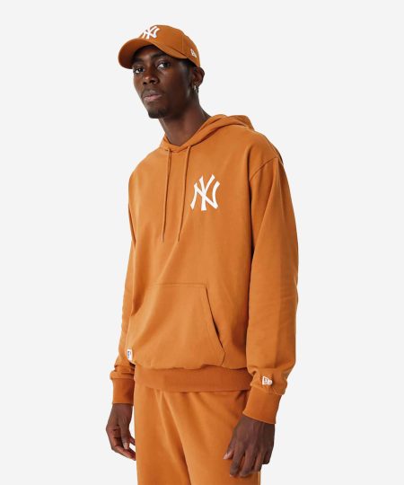 New Era Essentials NY Yankees Oversized Hoodie - Orange