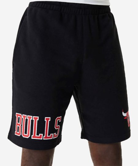New Era NBA Chicago Bulls Logo Shorts - Black