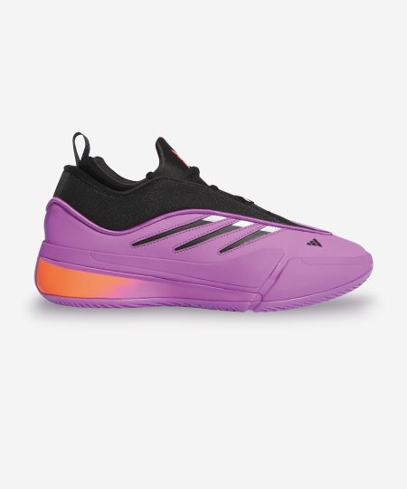 sapatilhas de basquetebol adidas dame 9 purple burst cor roxa e preto