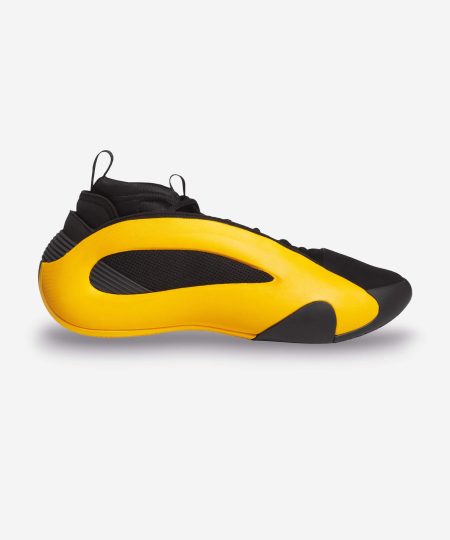 sapatilhas de basquetebol adidas harden vol 8 black yellow de cor preto e amarelo